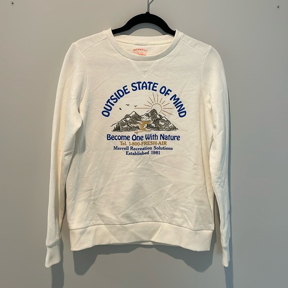 NWOT Merrell Outside State Of Mind Crew Graphic Sweatshirt - Picture 2 of 6